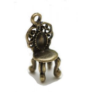 Zawieszka metalowa Charms ScrapBerry's Tron Brąz, 27mm